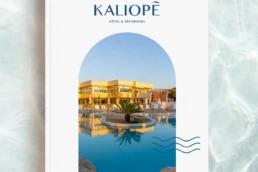 Visuel et logo du rebranding de l'hotel Kaliope au lavandou dans le sud de la France